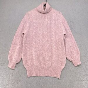 Wilfred Free Turtleneck Cable Knit oversized Sweater Alpaca- Medium